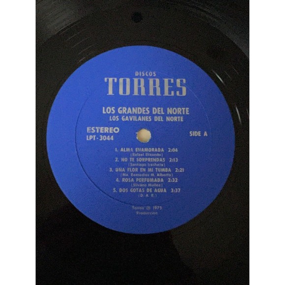 Los Gavilanes Del Norte Los Grandes Del Norte 1975 LP Discos Torres 3044 VG+ - Picture 7 of 9